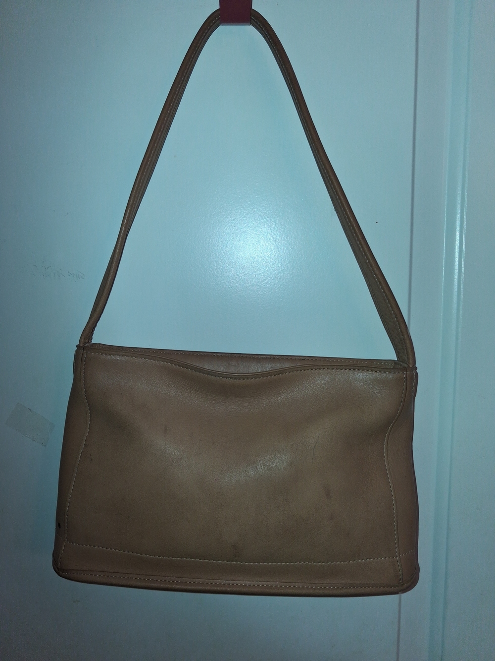 Vintage Coach Bleeker Tan Leather Shoulder Bag